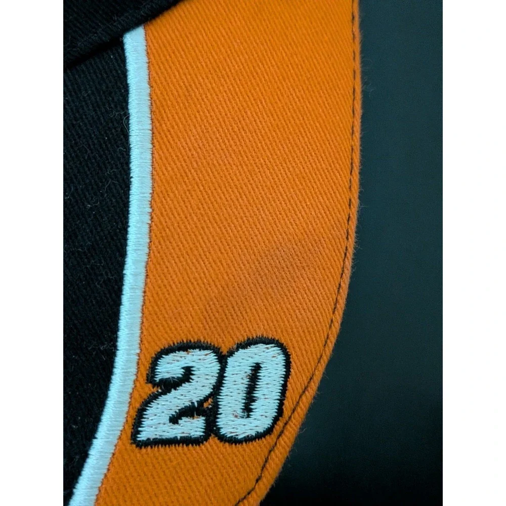 Tony Stewart Home Depot Hat Adjustable Winner Circle Black & Orange Joe Gibbs‎